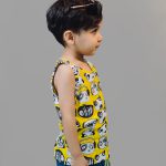 رکابی پنبه بچه گانه با طرح پاندا زرد